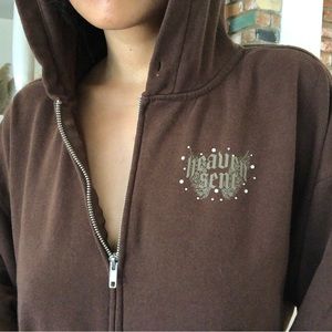 Hu0026M | Jackets u0026 Coats | Y2k Style Hm Heaven Sent Oversized Hooded Jacket |  Poshmark